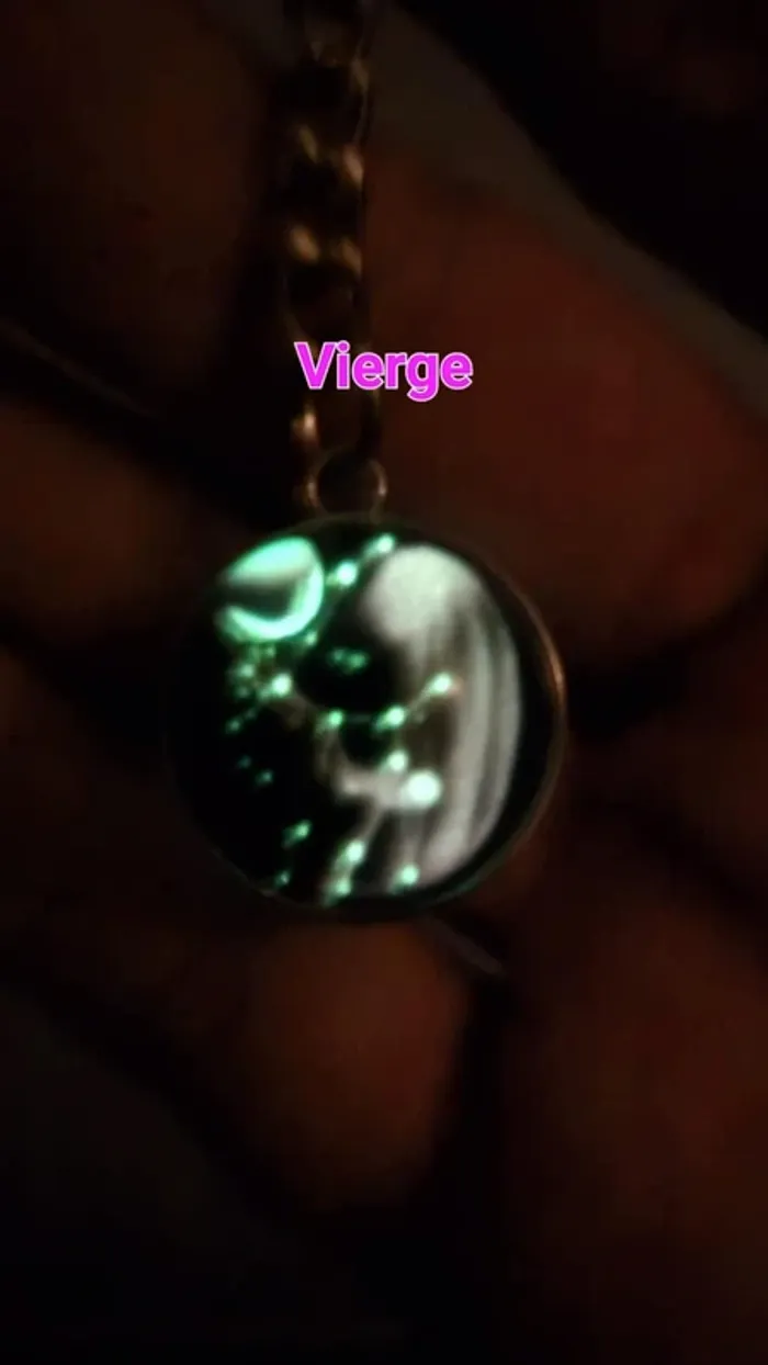 Porte-clés astrologique vierge constellations - photo numéro 4