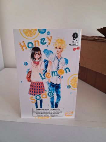 Manga Honey épreuve non corrigée promotionnel tome 1