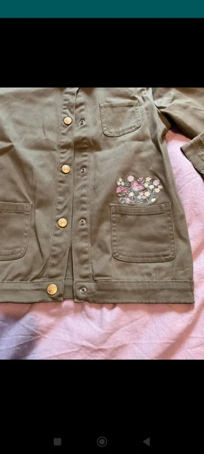 Veste jean kaki - photo numéro 2