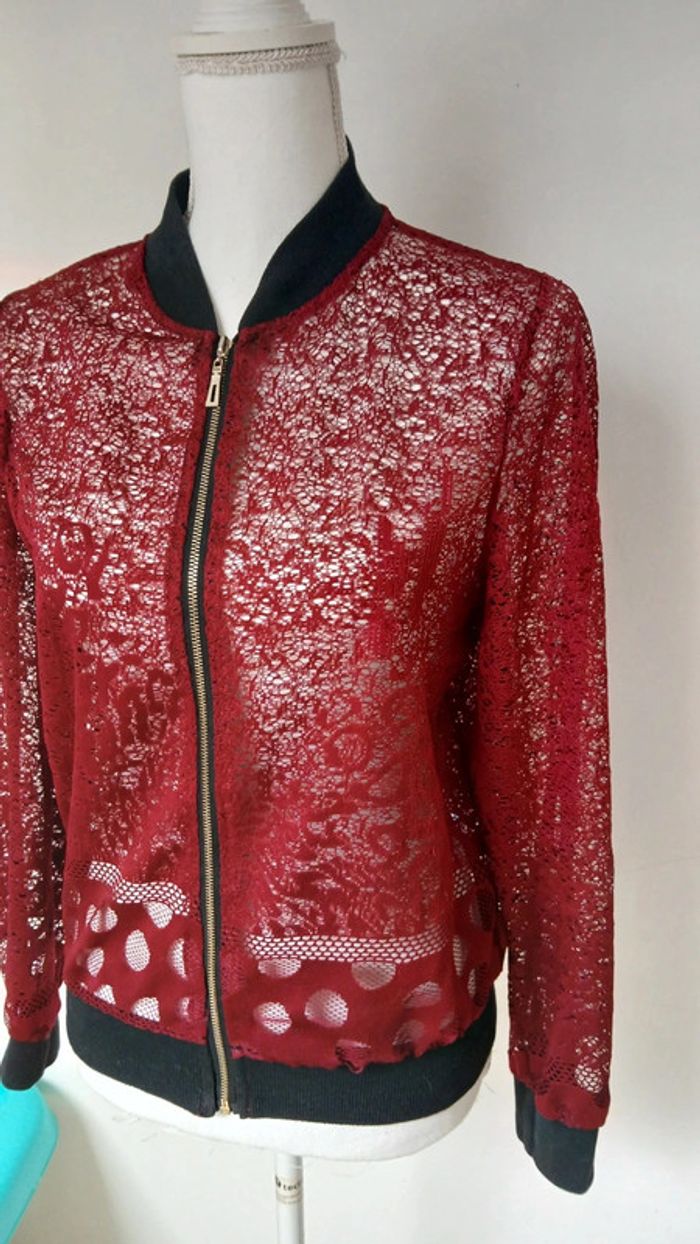Gilet dentelle zippé - photo numéro 3