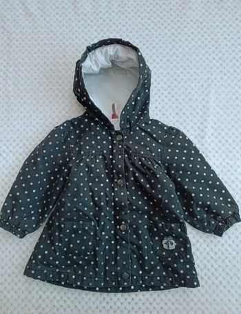 🔸Manteau Bleu Marine à Pois Argentés – Orchestra 12 Mois 🔸