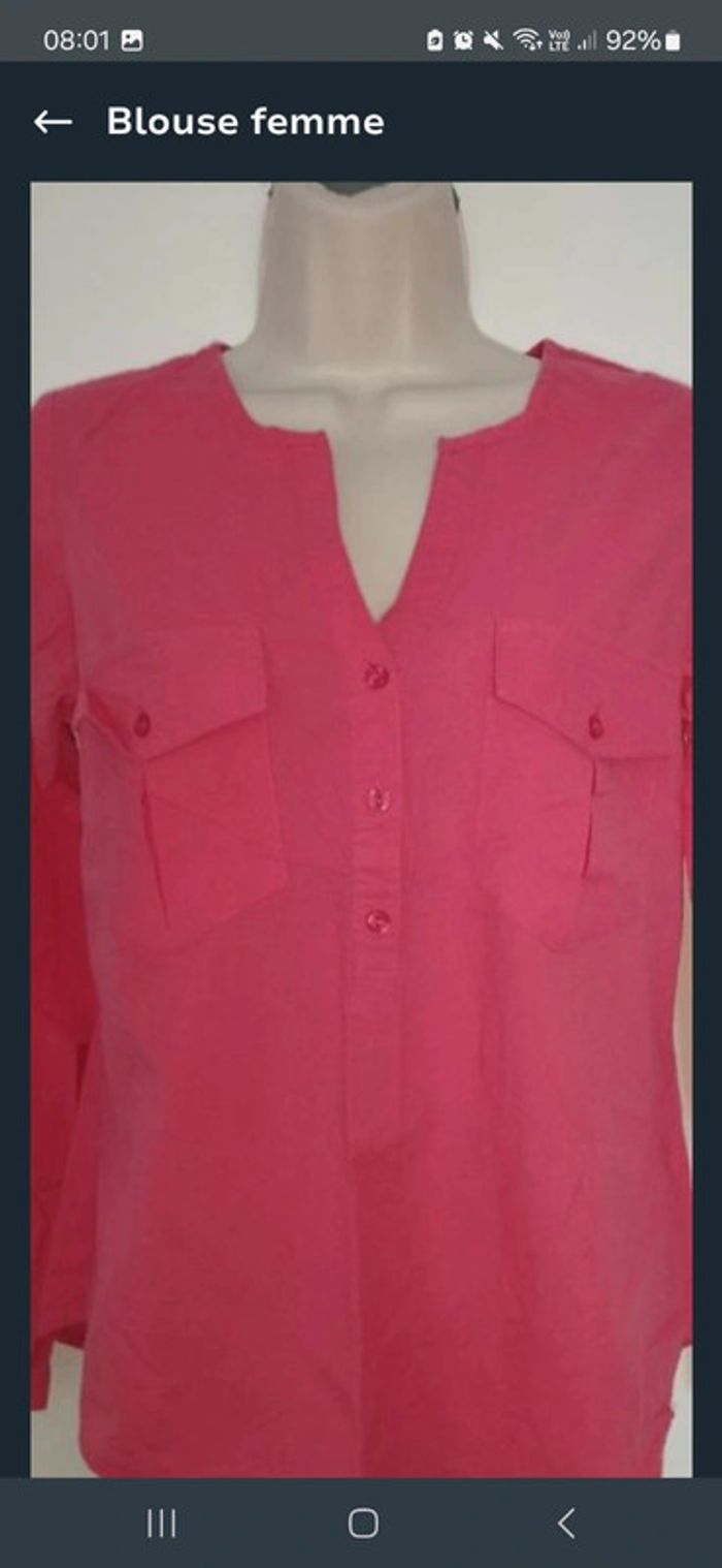 Blouse rose taille 36 - photo numéro 2