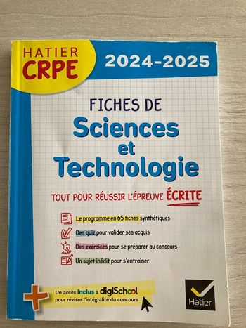 CRPE Sciences et Technologies – Livre de préparation concours