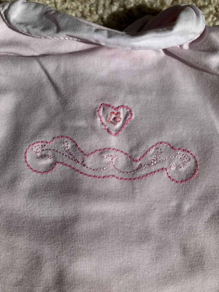 Jolie combishort rose clair pour fille - jean Bourget - 6 mois - photo numéro 6