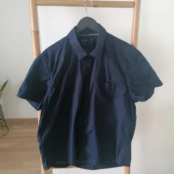 Chemise bleu marine manches courtes Jules