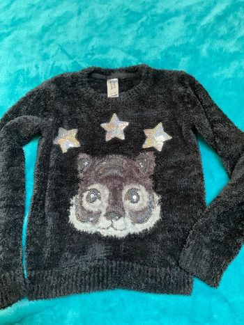 pull noir doux C&A 134 / 140 tbe