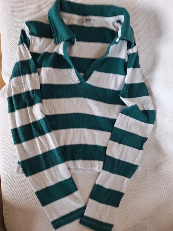 Pull court femme manches longues creeks taille M