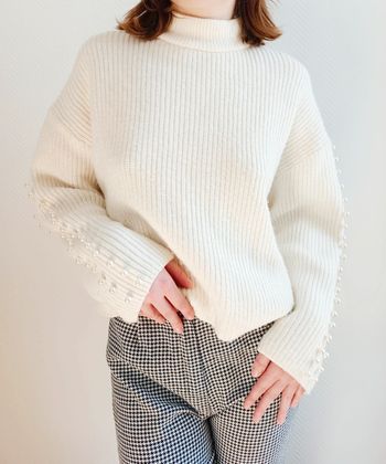 Pull en laine perle H&M