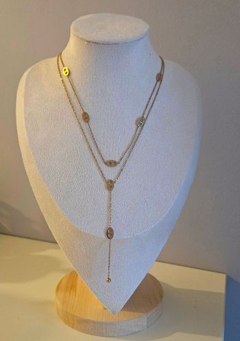 Collier Y tendance acier inoxydable 