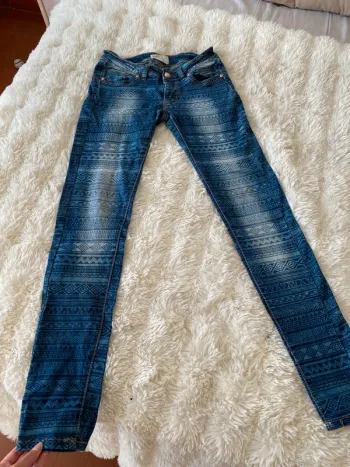 Jean skinny à motif - Taille L - Très bon état
