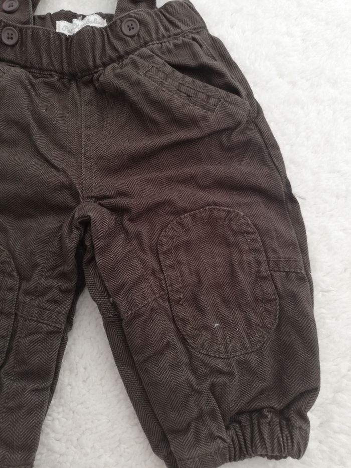 Salopette garçon marron 3 mois petit kimbaloo - photo numéro 3