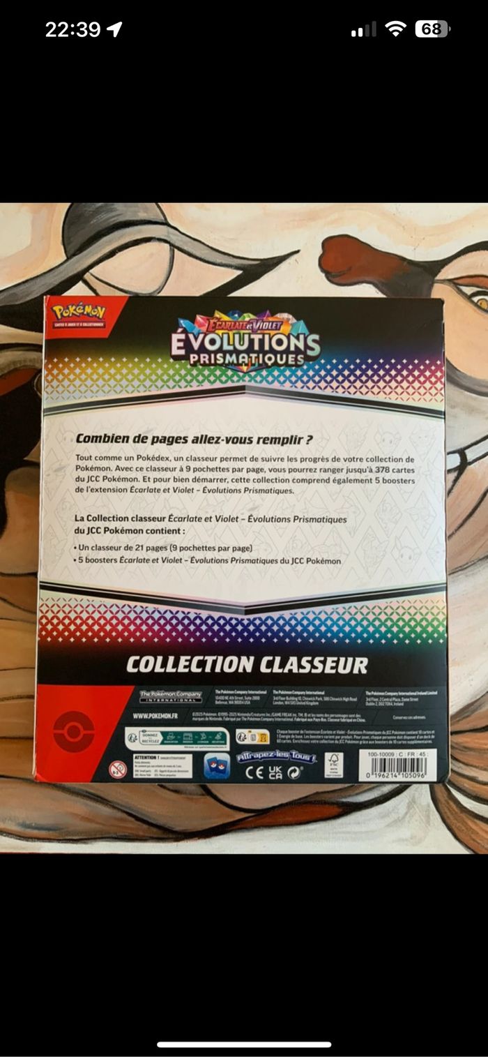 Coffret Pokémon classeur évolution prismatique 8.5 - photo numéro 2