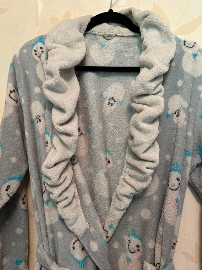 Peignoir gris cocooning taille unique - photo numéro 5