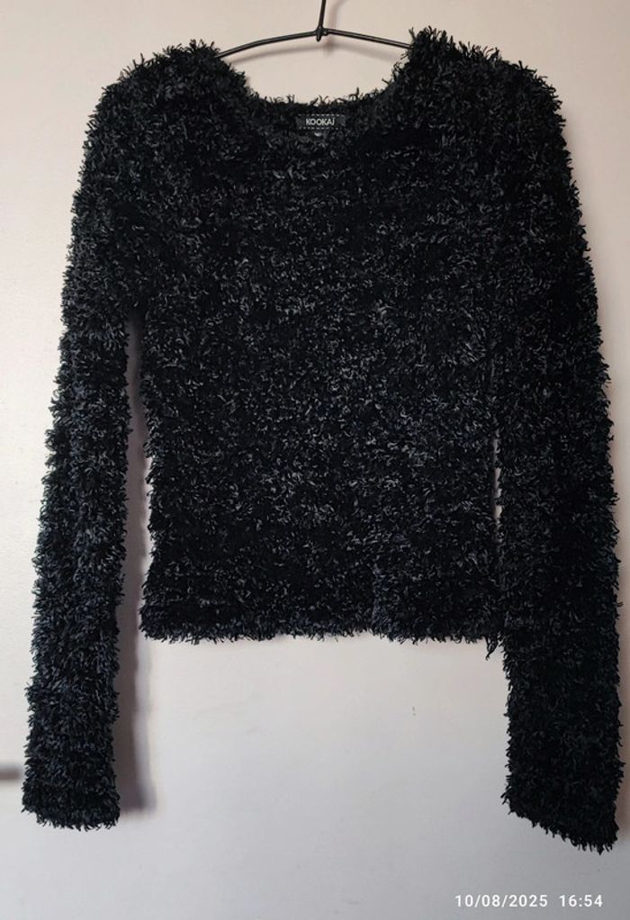 Pull Noir "poil" Kookaï T36 - photo numéro 2
