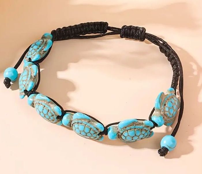 Bracelet tortue turquoise