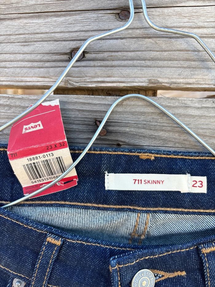 Jean skinny levis taille 23 bleu brut - photo numéro 3