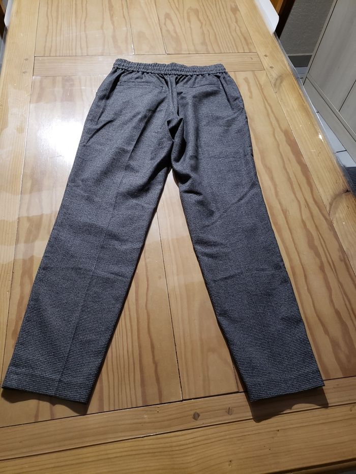 Pantalon décontracté noir gris - photo numéro 7