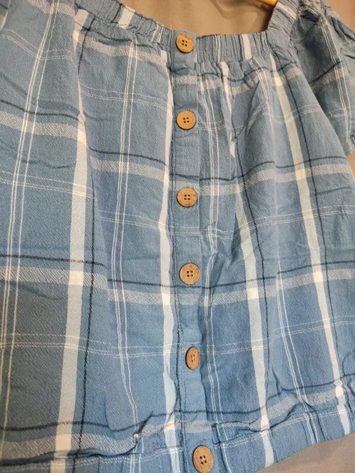 Blouse à carreaux 🌼 manche courtes - photo numéro 5