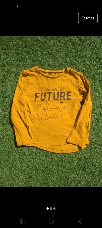 Tee-shirt manche longue fille 4 ans