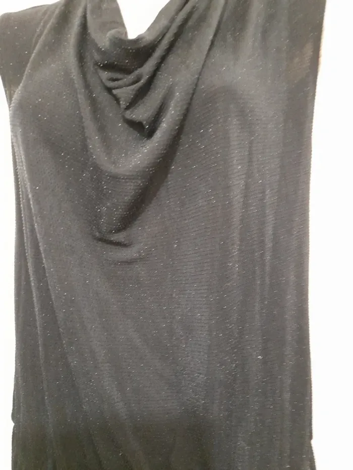 robe taille 42 noire pailleté - photo numéro 2
