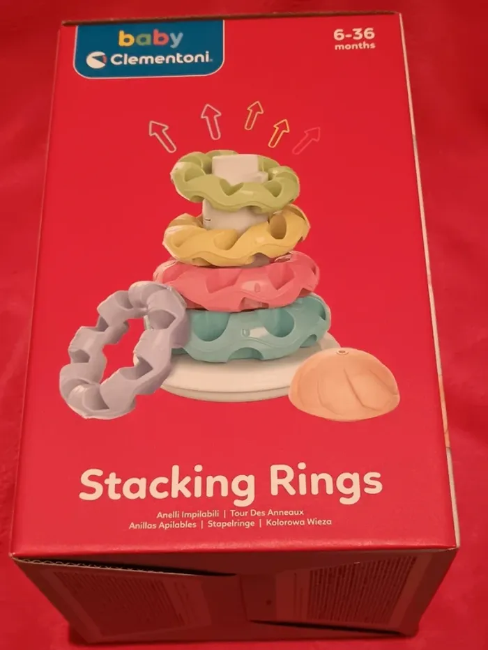 Jouet 1er âge - Tour des anneaux à empiler - Clementoni Baby-Neuf - photo numéro 3