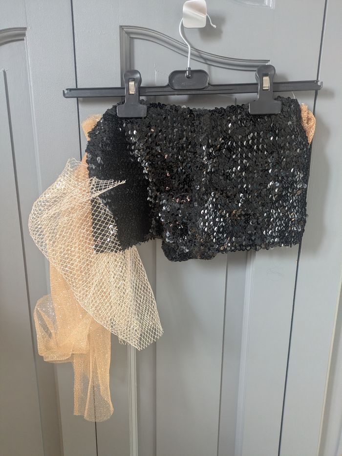 Short pailleté tulle doré enfant taille unique - photo numéro 2