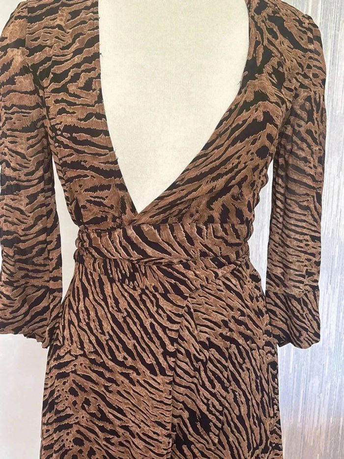 Robe taille 36 motif léopard marque ganni - photo numéro 2