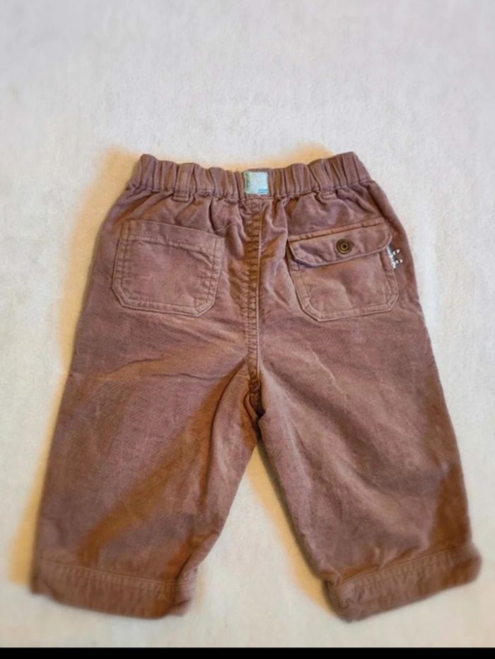 Pantalon  velours  ras  9  mois - photo numéro 2