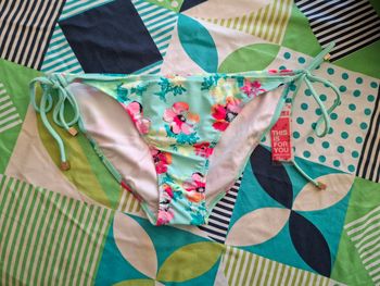 Bas de maillot de bain fleuri femme L