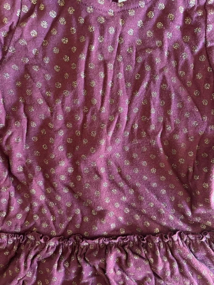 Robe bordeaux à poids doré Petit Bateau - photo numéro 2