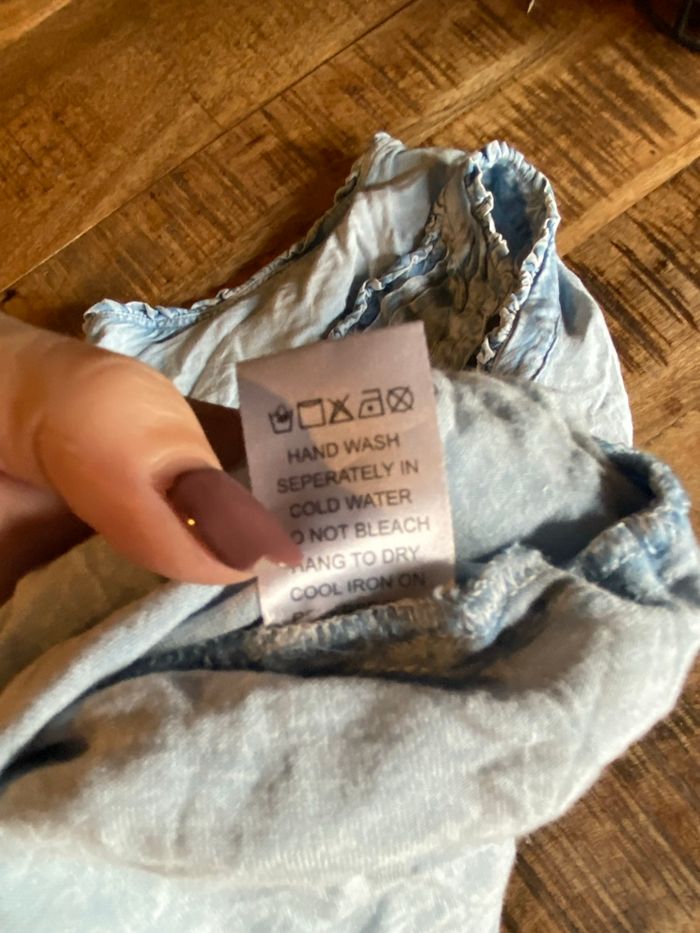 Robe sans manches bleu clair Laura D – Taille L - photo numéro 3