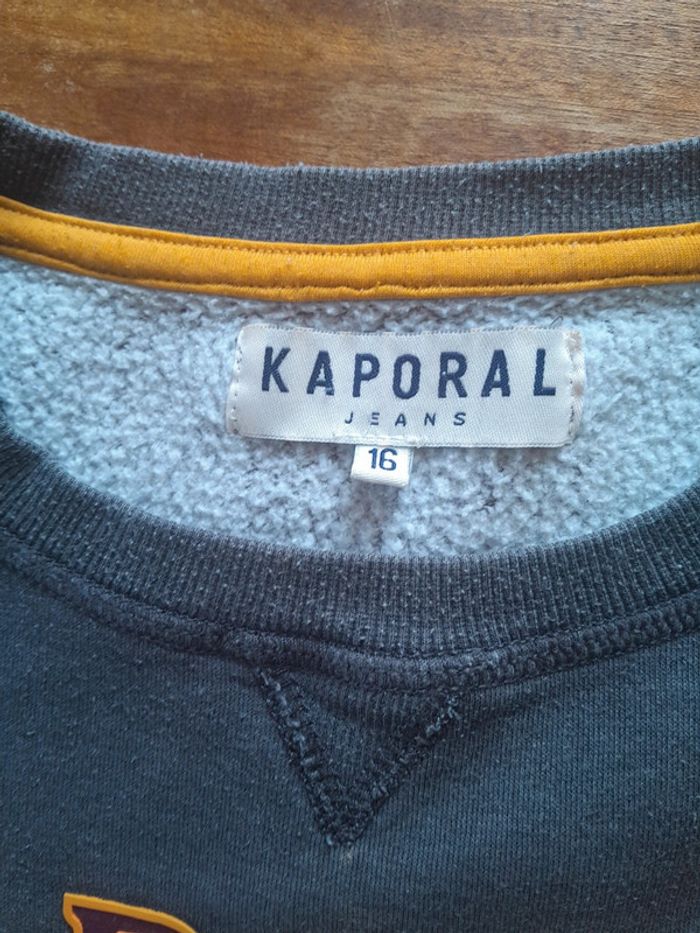 Sweat mixte kaporal avec logo caoutchouc 16 ans - photo numéro 3