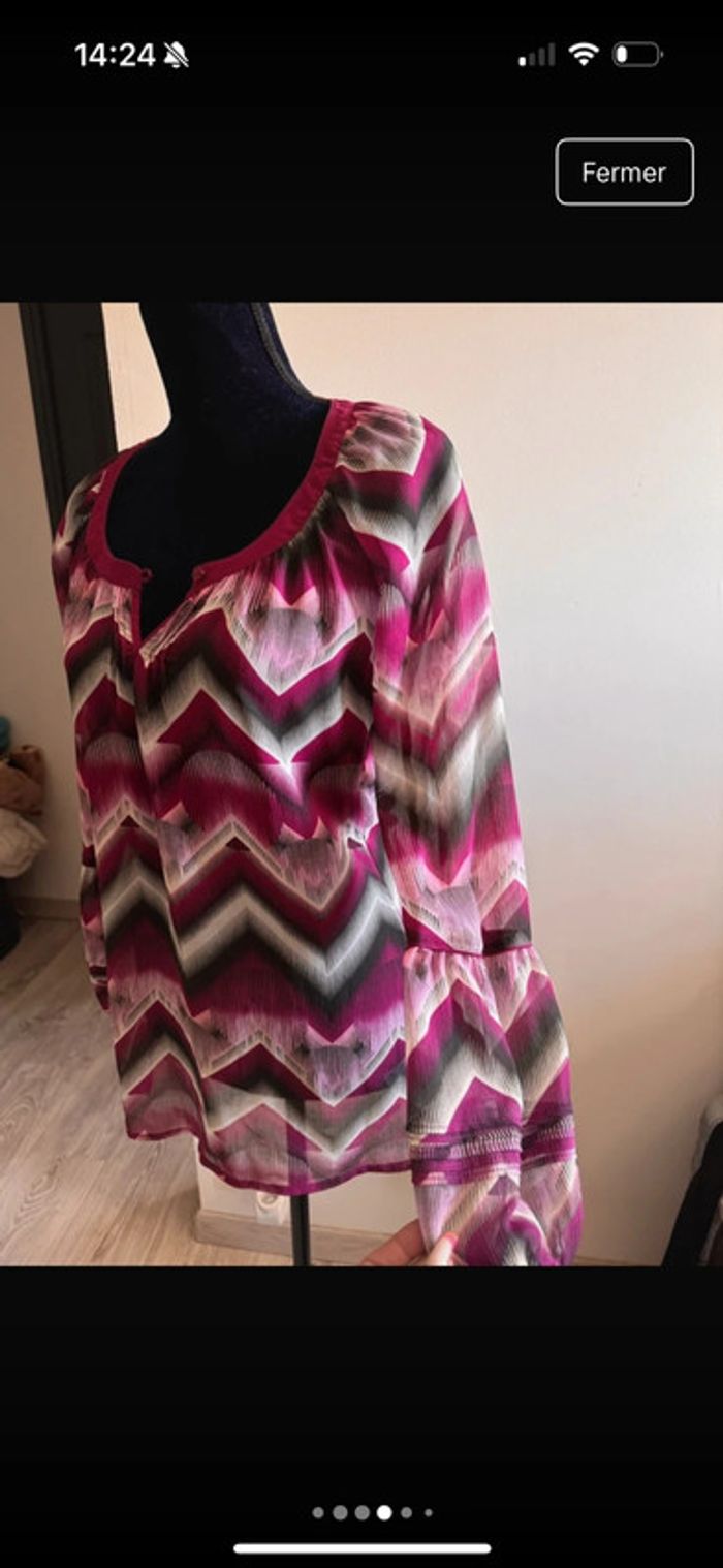 Haut voilage Marque esprit - photo numéro 4