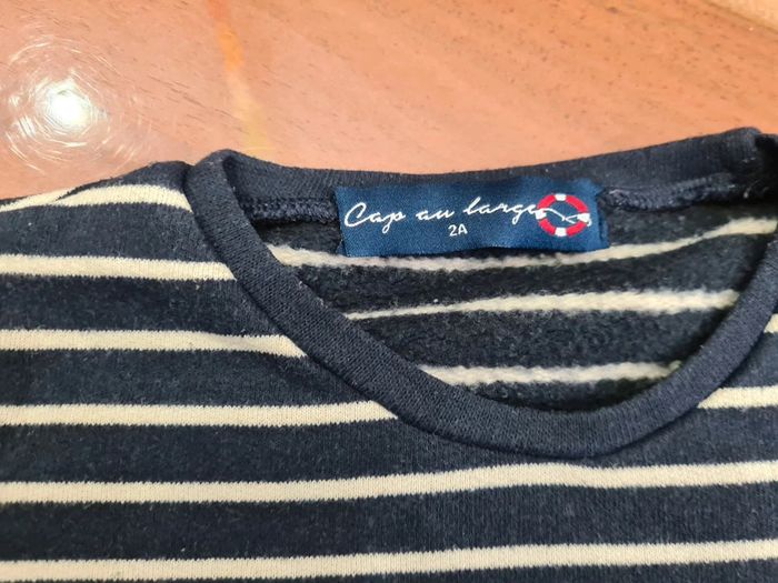 Pull a rayures type marinière corsica taille 2 ans - photo numéro 2