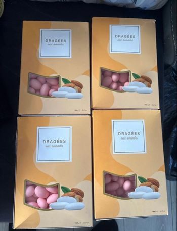 Dragées roses pales 4kg