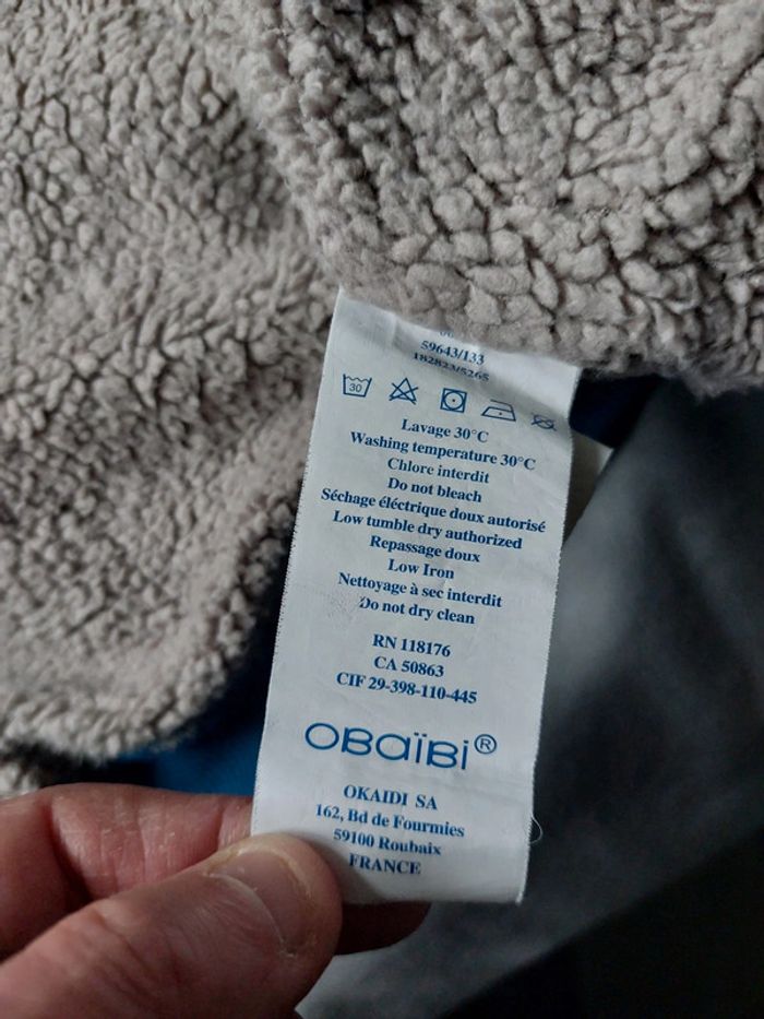 Veste avec capuche Obaibi taille 12 mois - photo numéro 5