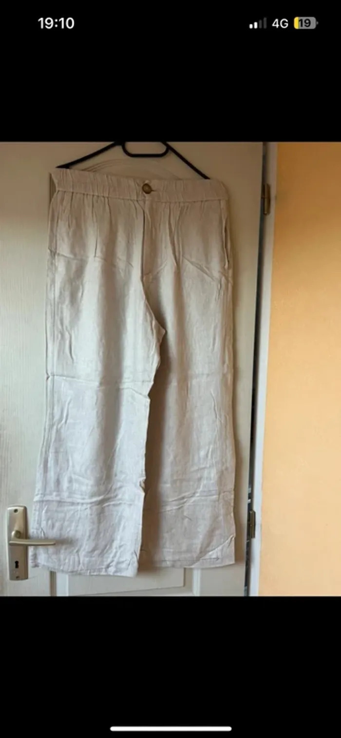 pantalon en lin stradivarius - photo numéro 4