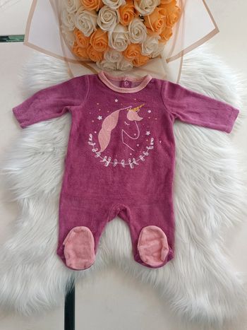 Pyjama velours bébé fille licorne 🦄