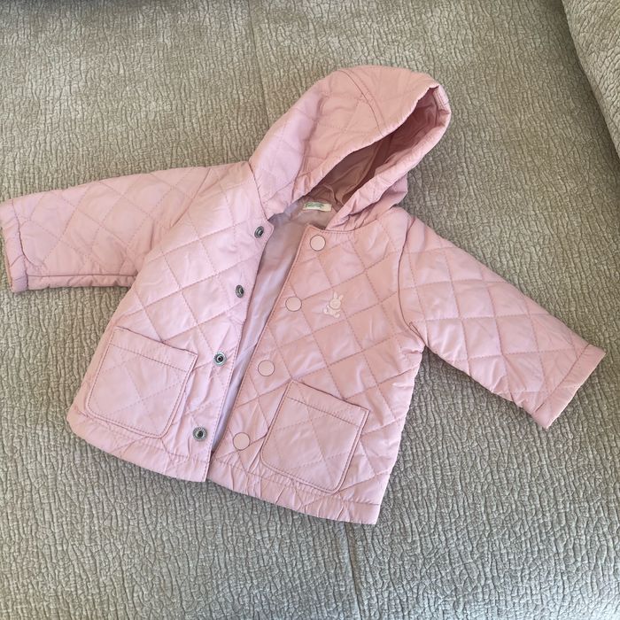 Veste à capuche rose Benetton
