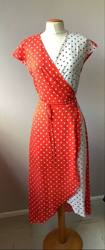 Robe cache cœur longue Sweewë à pois 