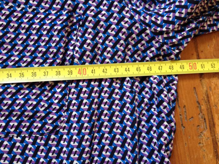 Blouse fluide à motifs - manches longues - taille L - look féminin - photo numéro 8