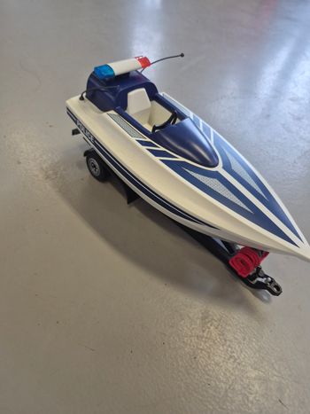 Playmobil Bateau avec sa remorque