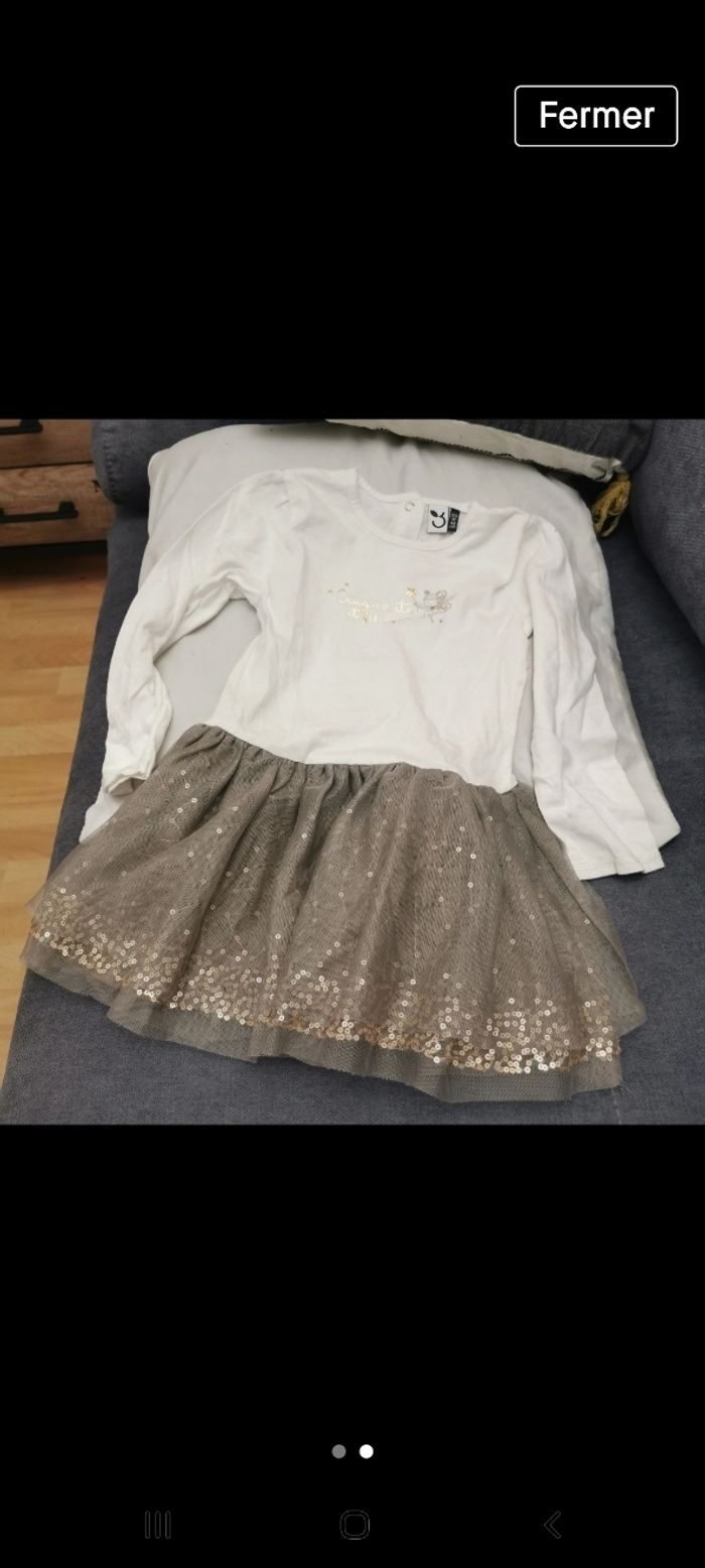 Robe bébé fille 18/24 "pom d'api " - photo numéro 2