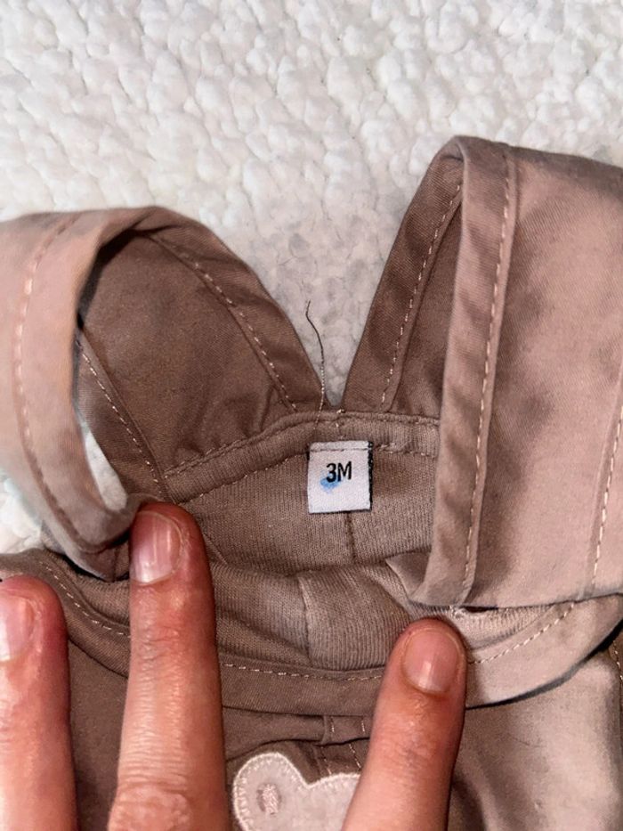 Salopette bébé marron et orange - photo numéro 6
