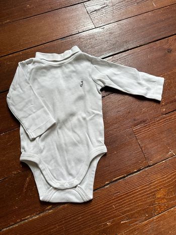 Body Jacadi col roulé blanc 6 mois