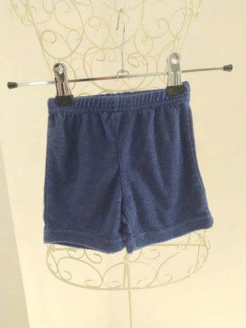 Short bleu 6 mois