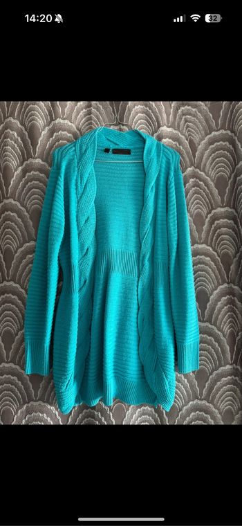 Gilet en laine bleu