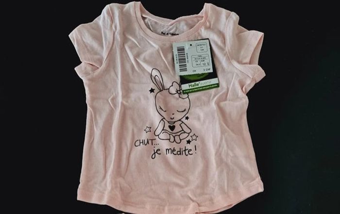 Tee-shirt lapine qui fait du yoga đź‘¶