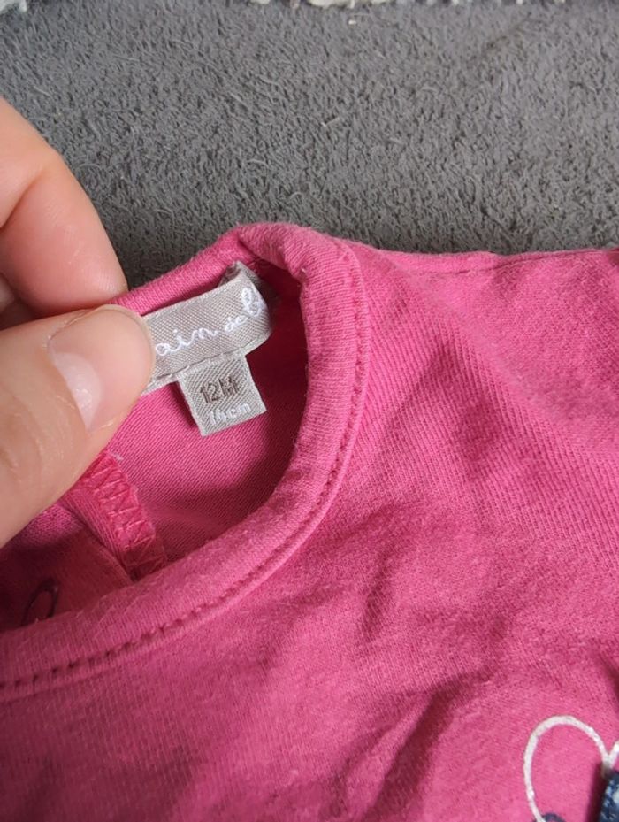T shirt manche longue fille 9 mois - photo numéro 2