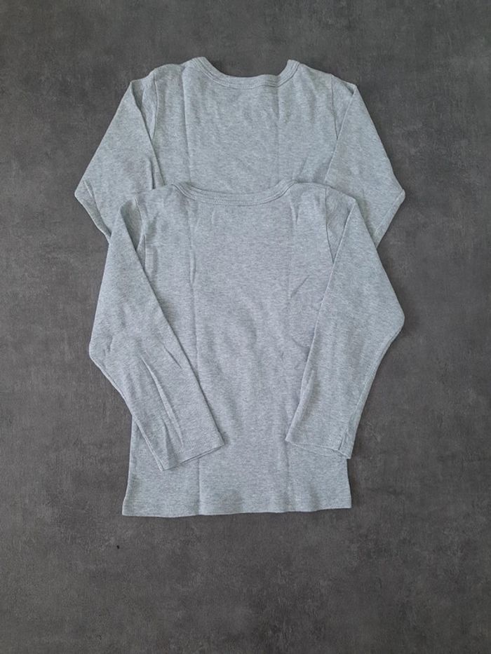 2 t-shirts manches longues garçon 100% coton - photo numéro 8